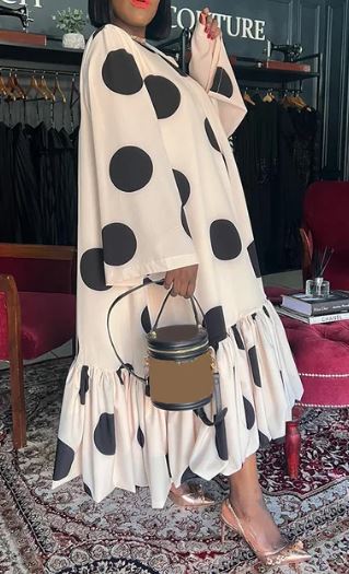 dress, black white