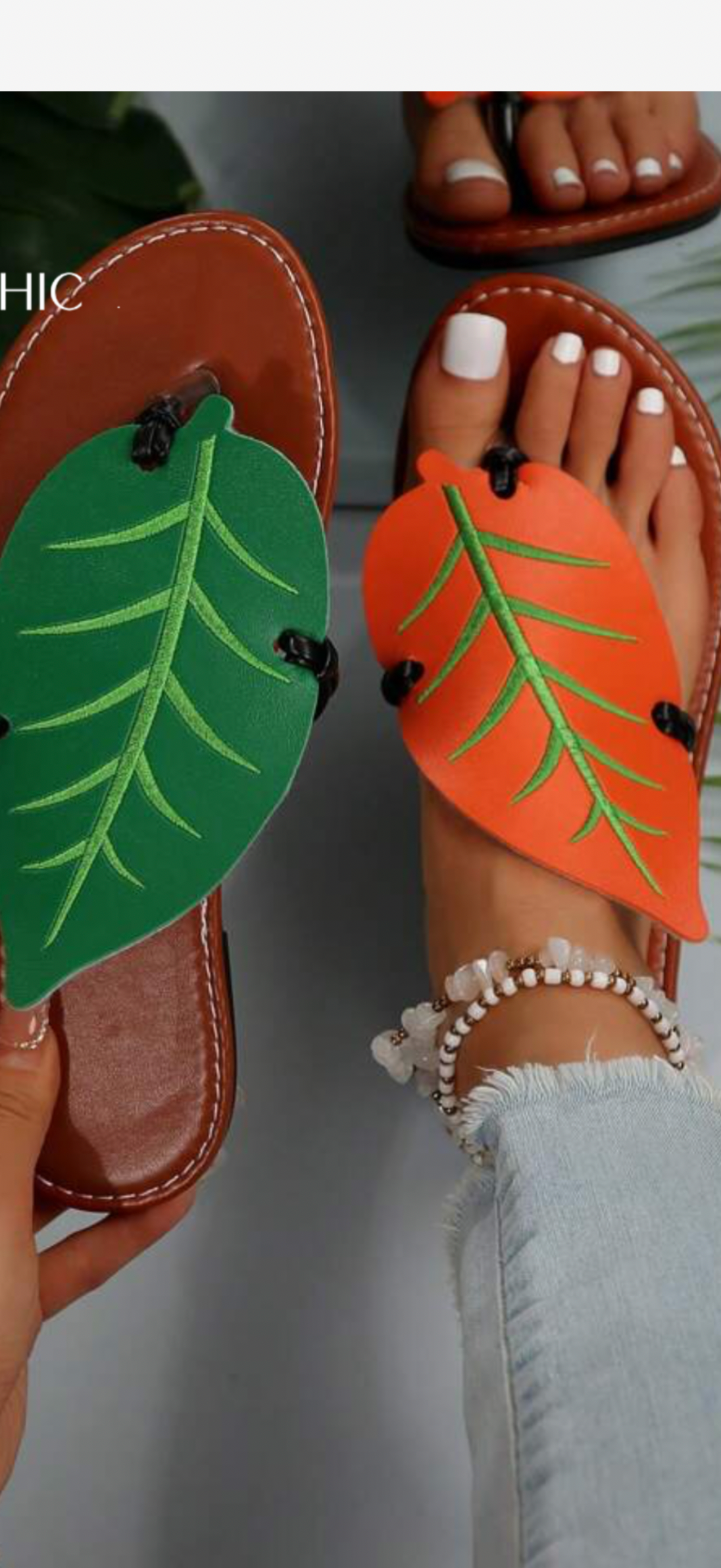 Leaf sandal