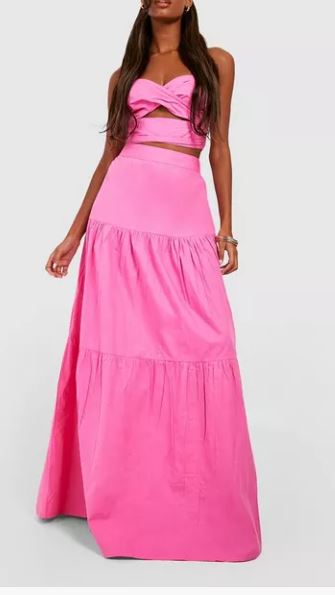 2pc set long skirt