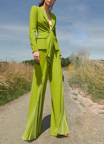 Chic Pleats pant suit (Preorder)