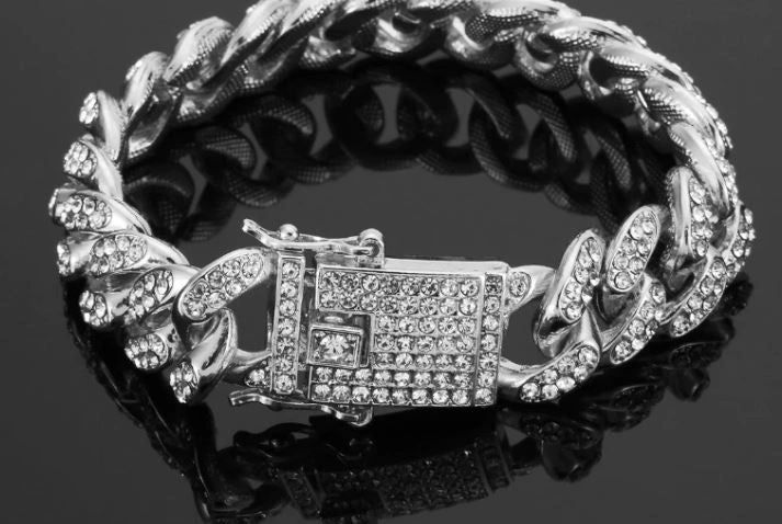 MENS ICED OUT BLING BRACELET