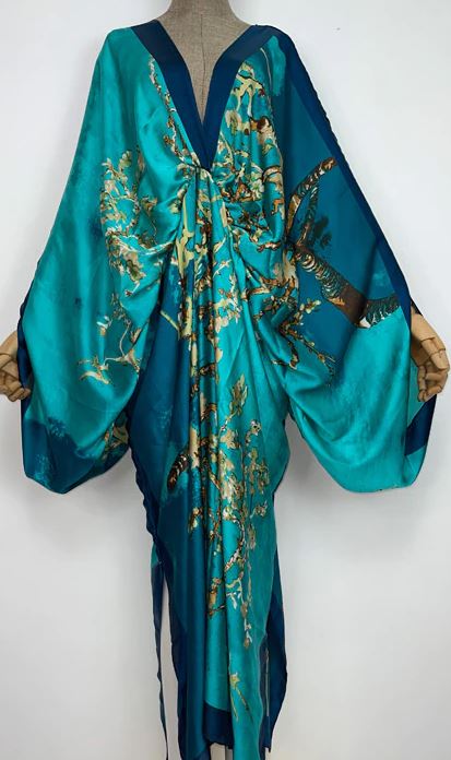 silk dress, beach dress, long maxi dress