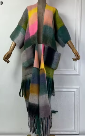 Cardigan coat with pockets