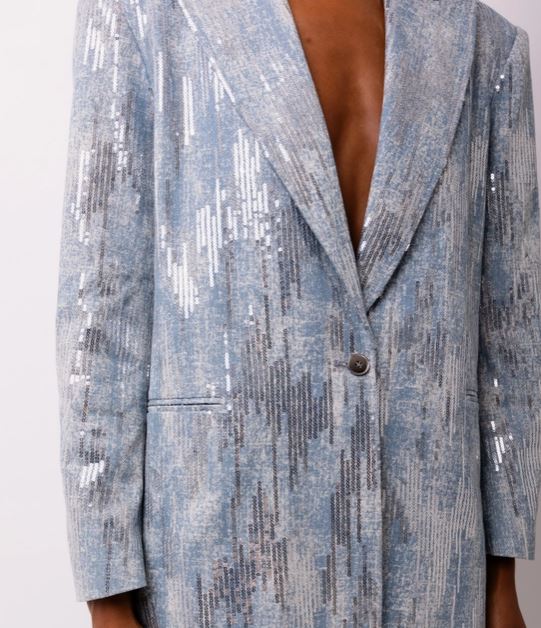 Sequin Denim Jacket