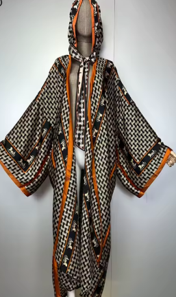 Hooded kimono