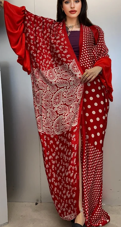 Puff sleeve kimono